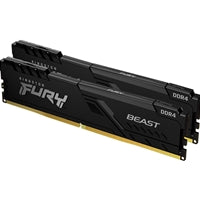 Kingston FURY Beast 16GB (2 x 8GB) 3600MHz DDR4 DIMM System Memory Black Heatsink Kingston FURY Beast 16GB (2 x 8GB) 3600MHz DDR4 DIMM System Memory Black Heatsink